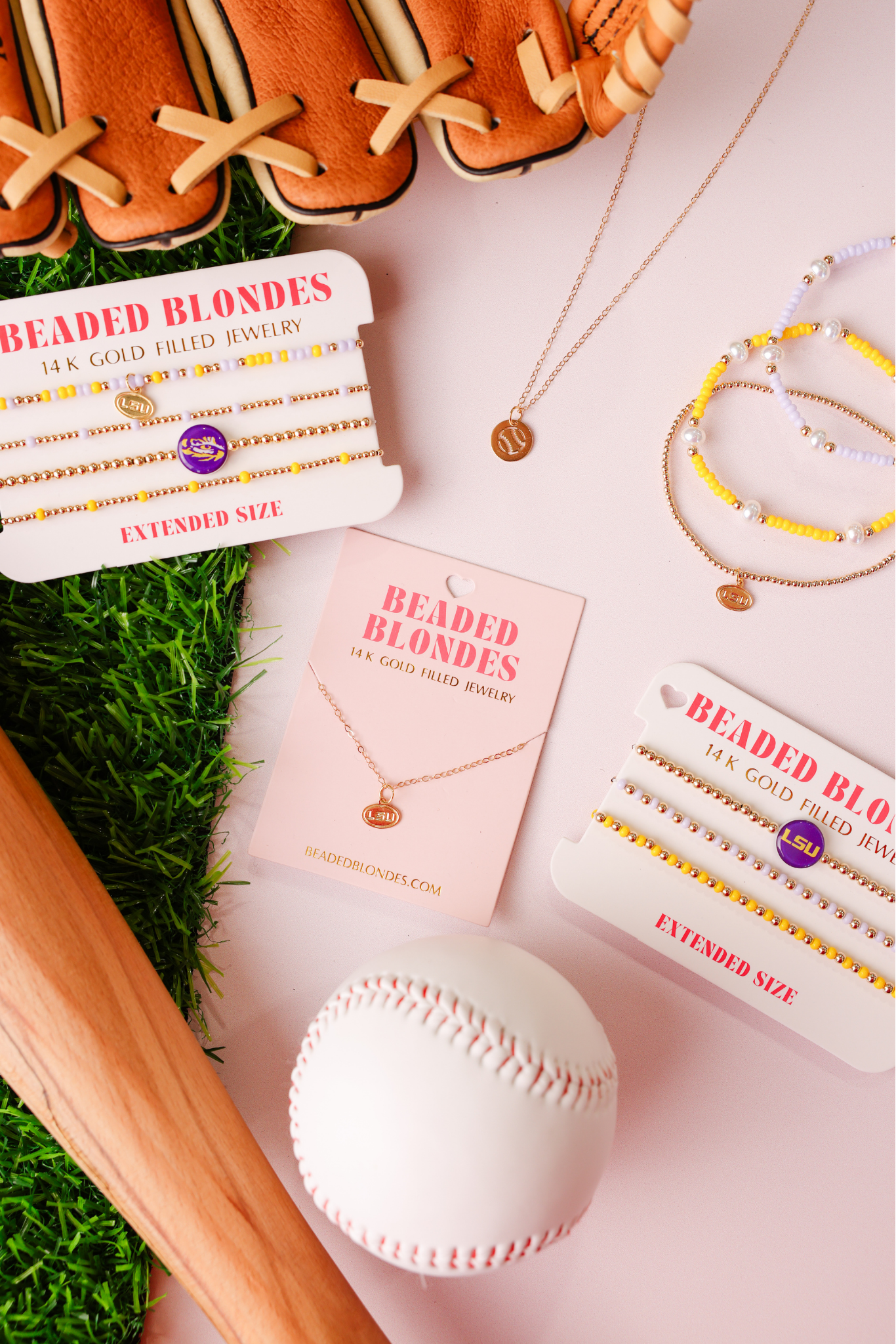 LSU Logo Charm Necklace