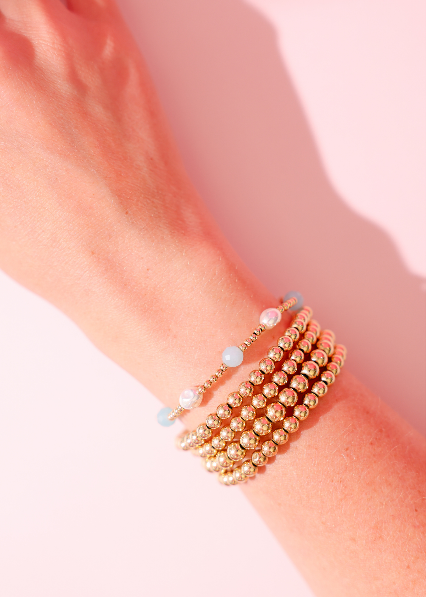 Light Blue Maggie Gemstone Bracelet