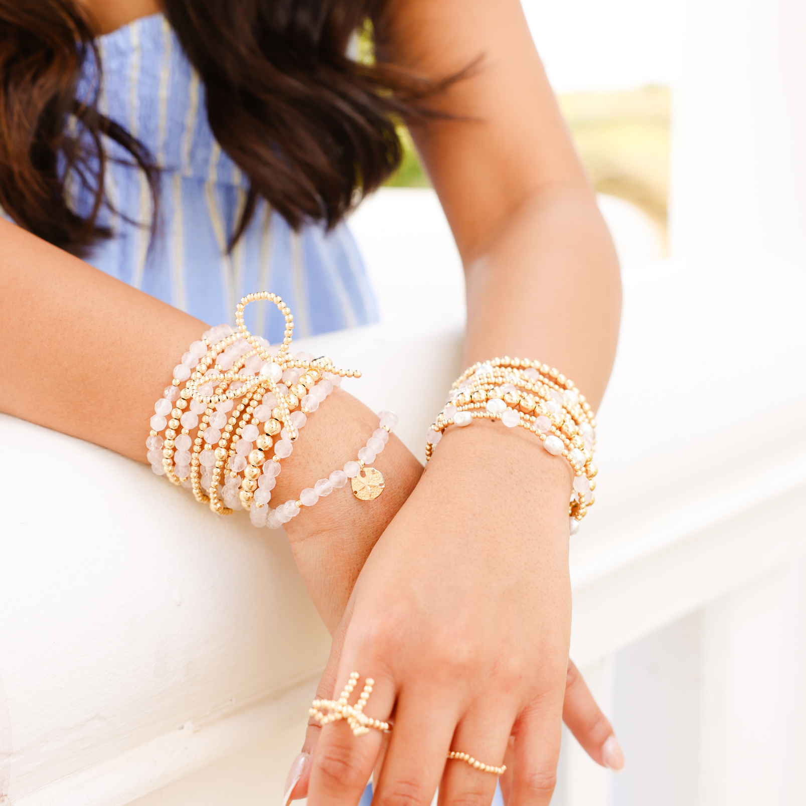 Light Pink Gemstone Bracelet