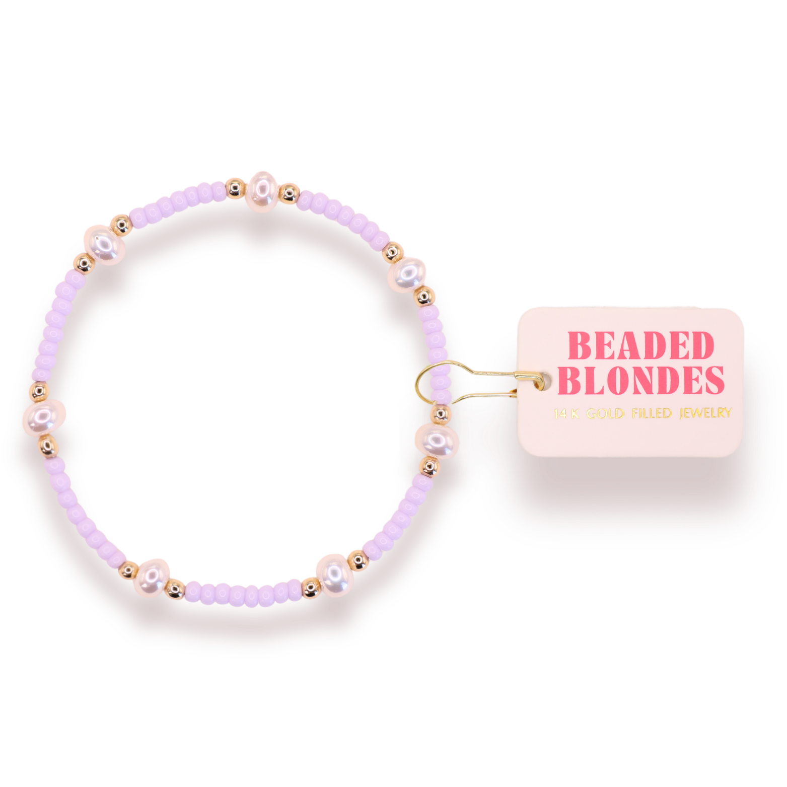 Lilac Pearl Bracelet