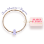Lilac Cancer Awareness Ribbon Bracelet