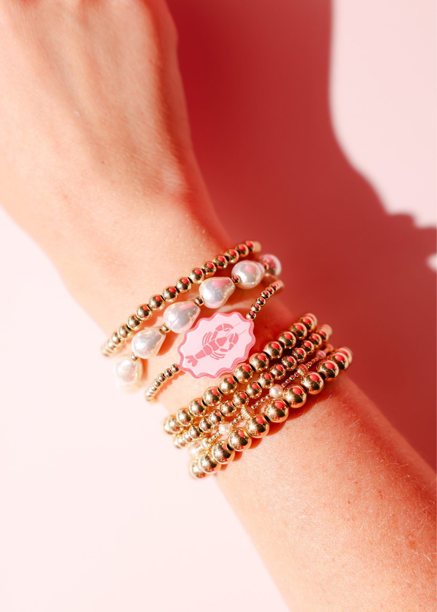 Lobster Bracelet on Gold