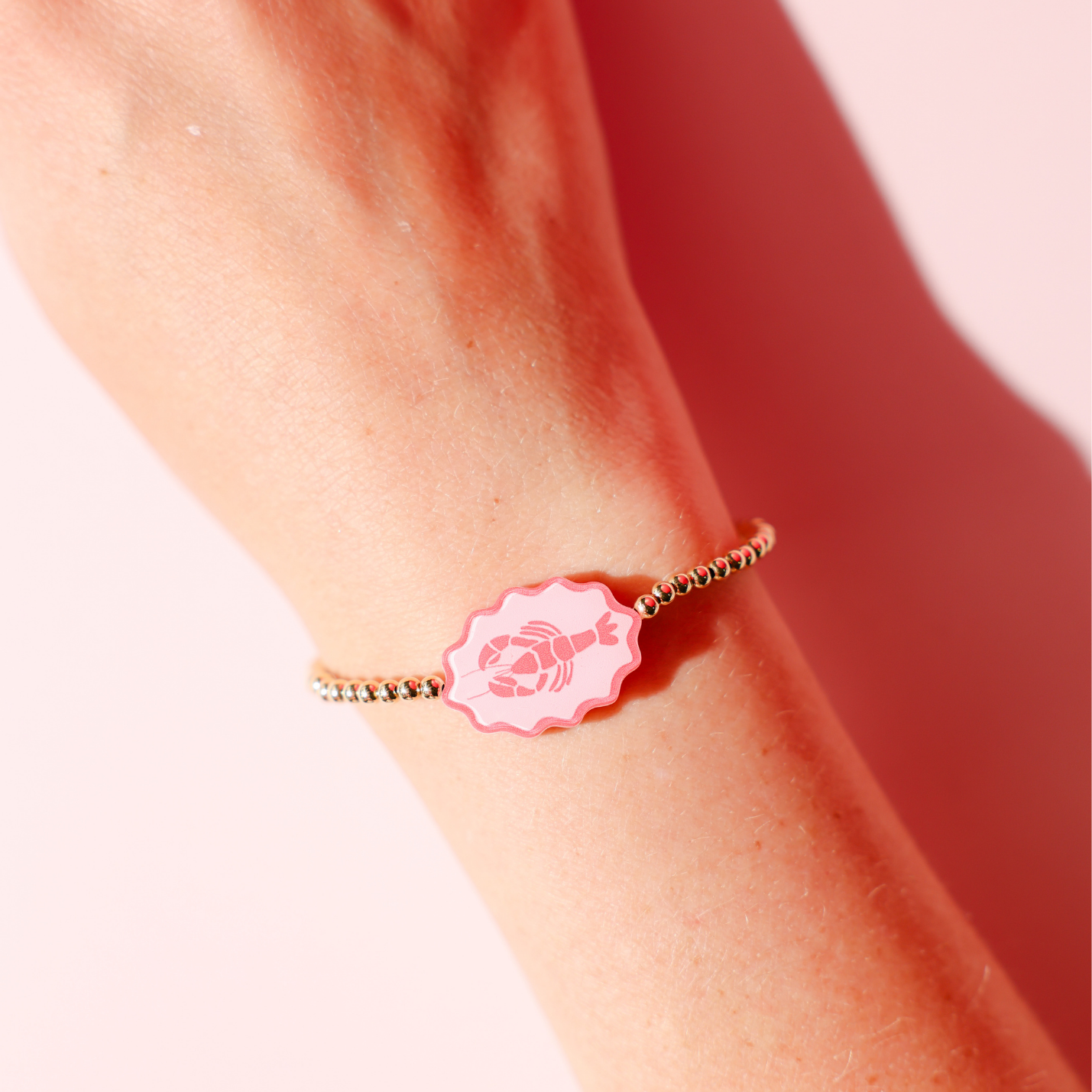 Lobster Bracelet on Gold