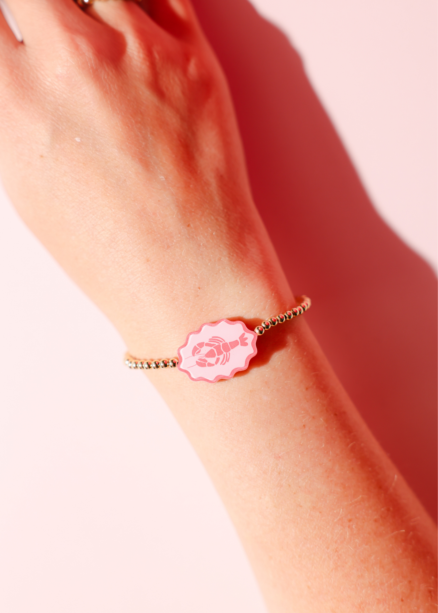 Lobster Bracelet on Gold