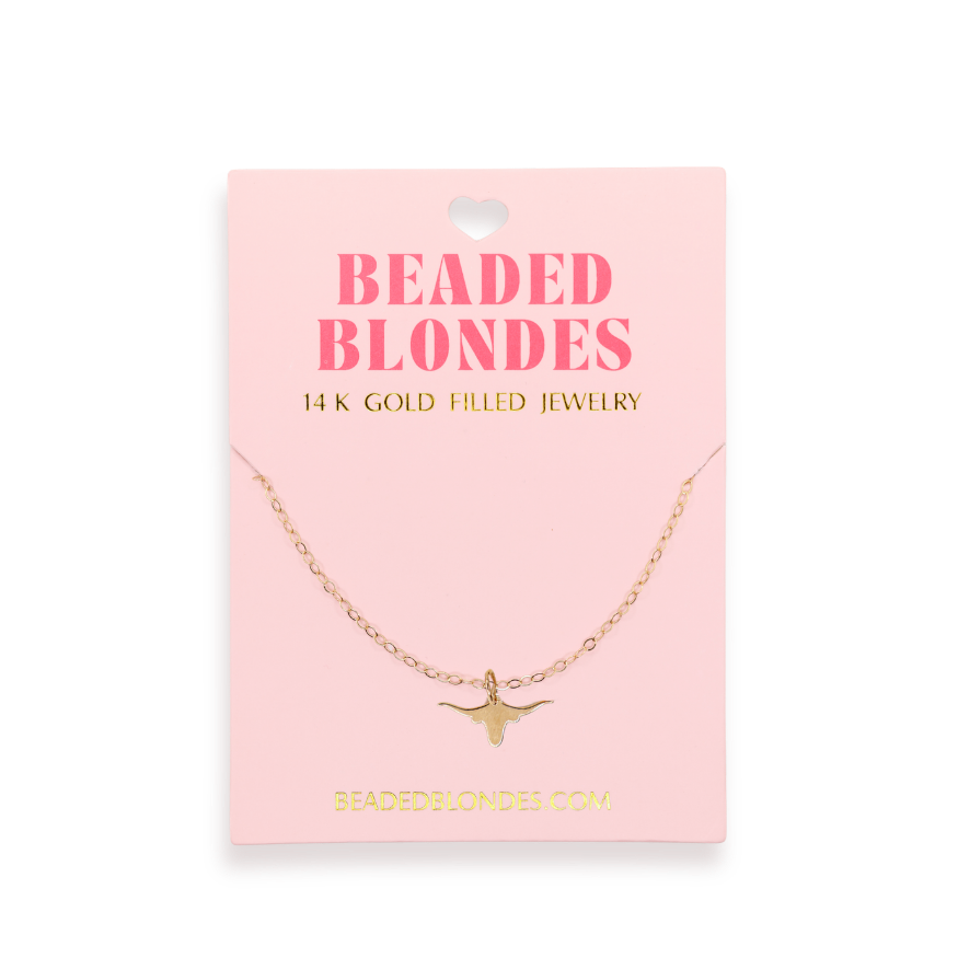Longhorn Charm Necklace