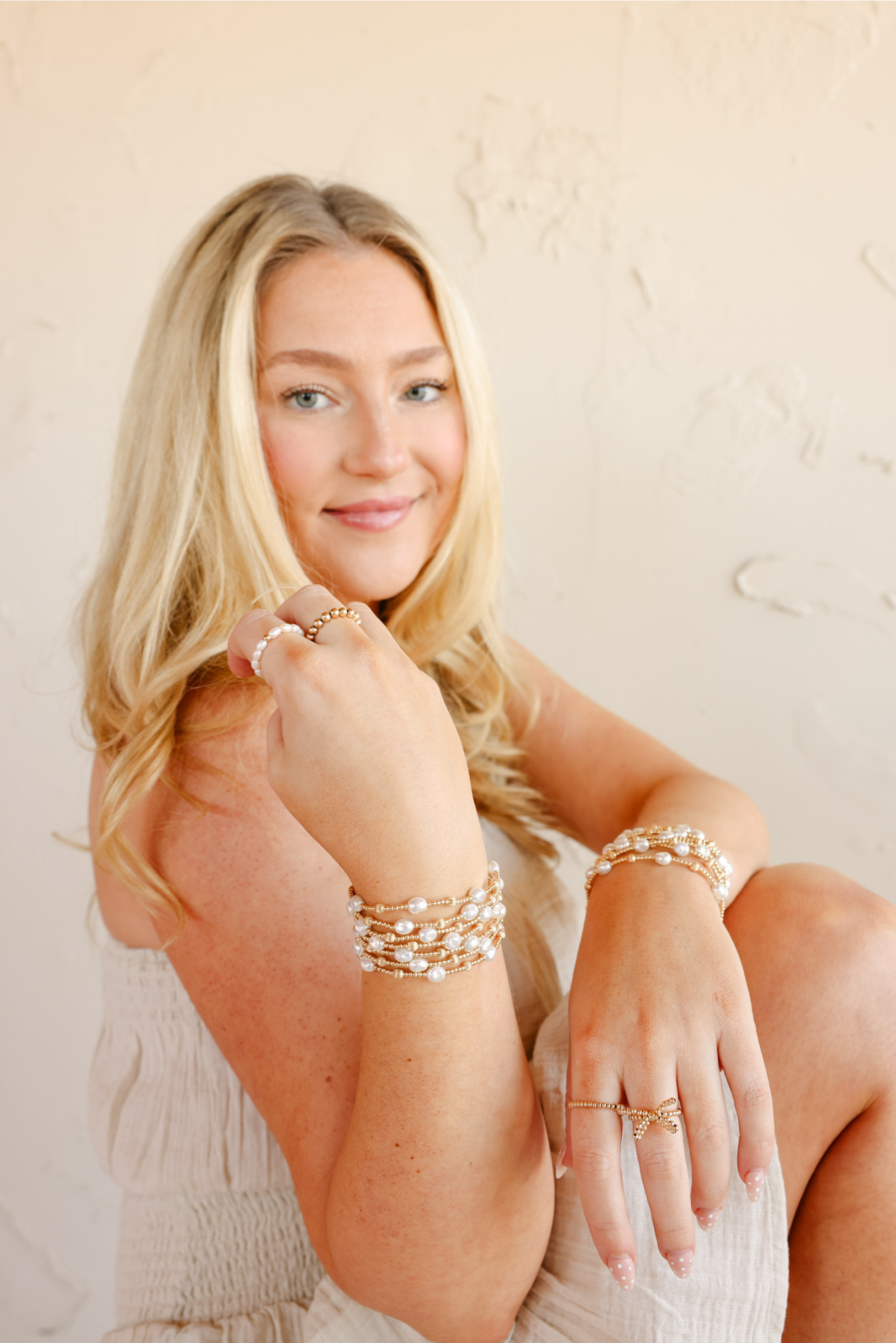 Maggie Fluted bracelet in Gold
