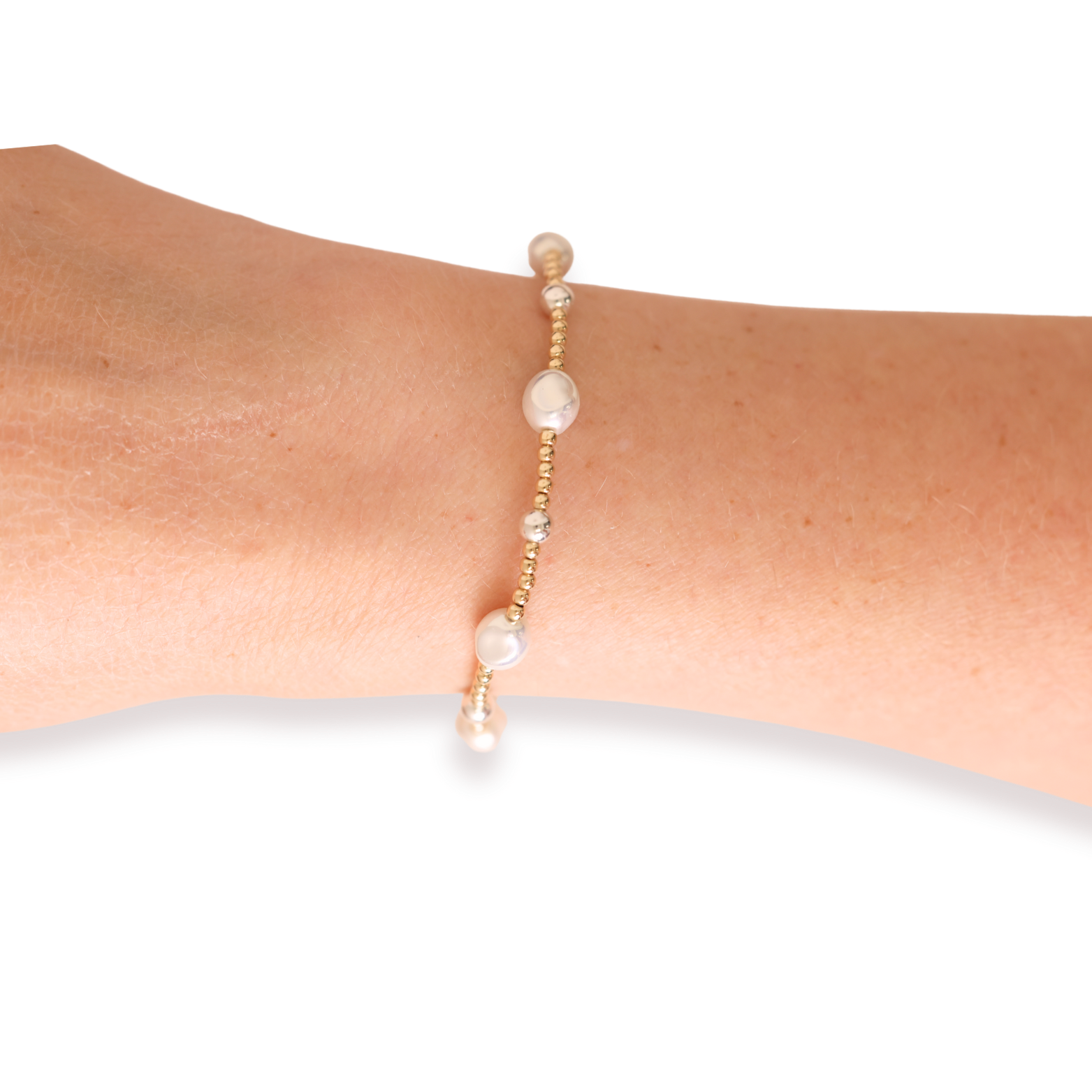 Maggie Bracelet in Gold with Silver