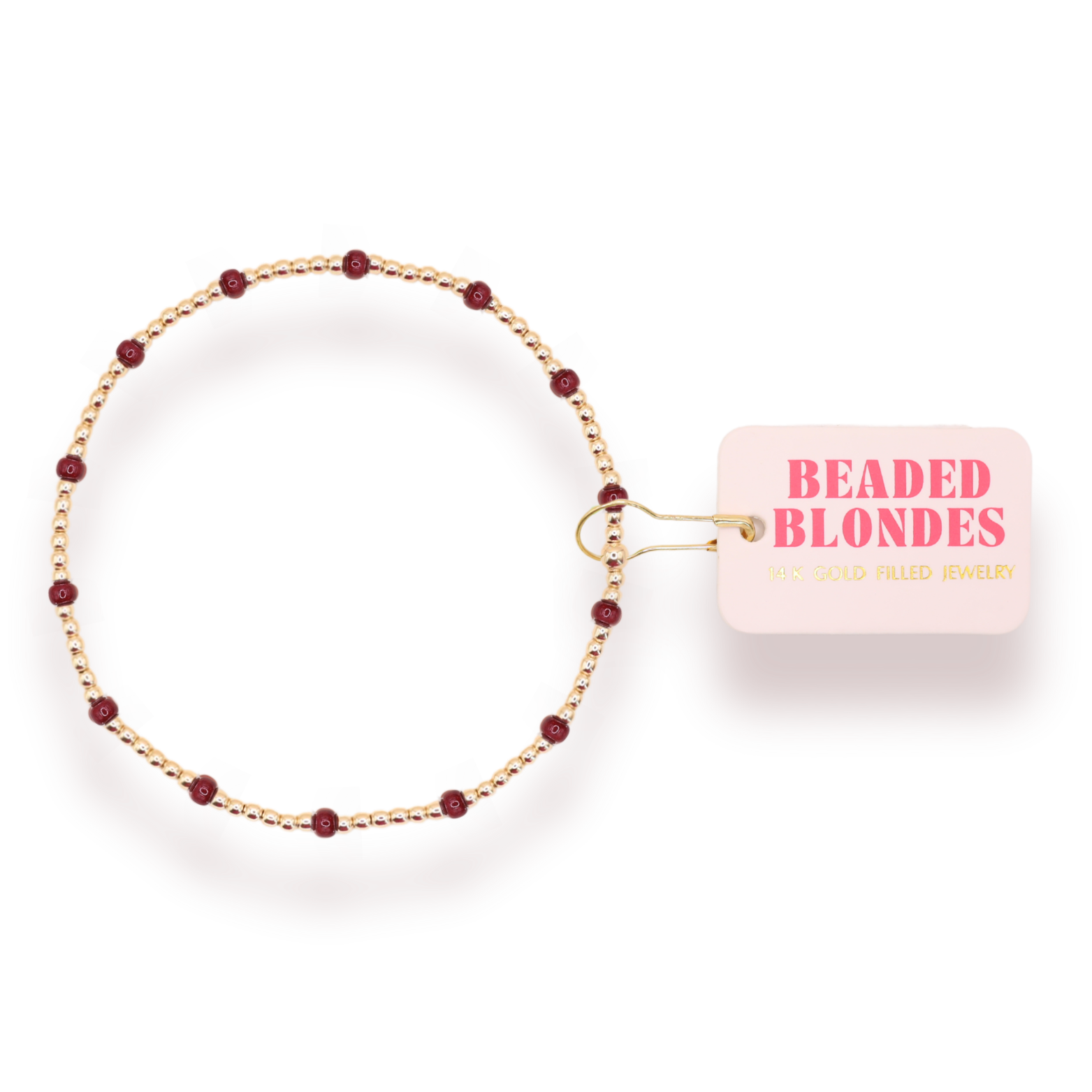 Maroon Dainty Poppi Bracelet