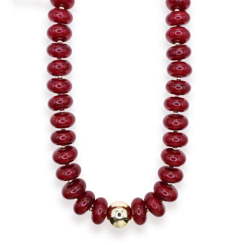 Maroon Gumball Necklace