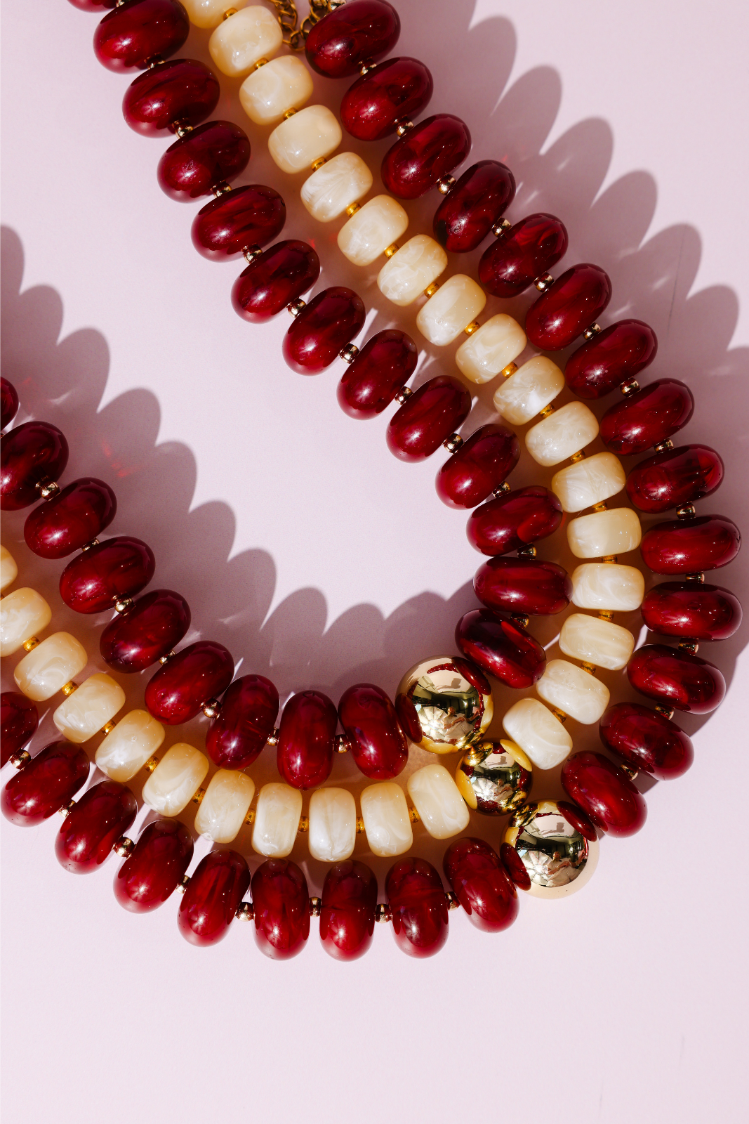 Maroon Gumball Necklace