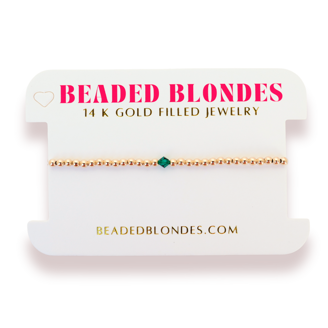 May Emerald Birthstone Bracelet