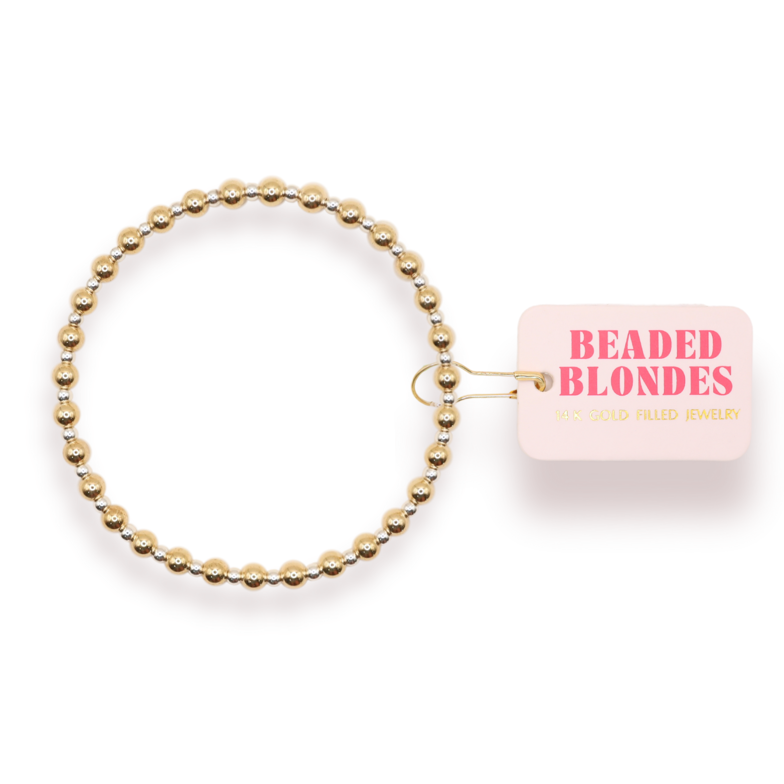 Mini Katy Bracelet in Gold with Silver