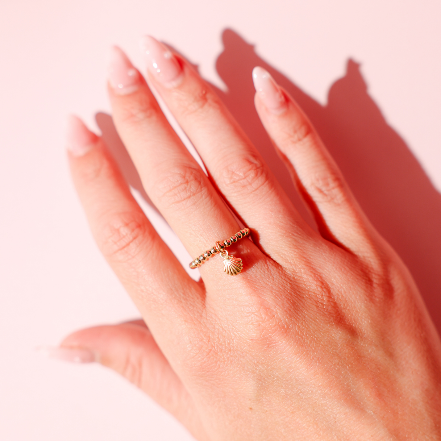 Mini Shell Charm Ring