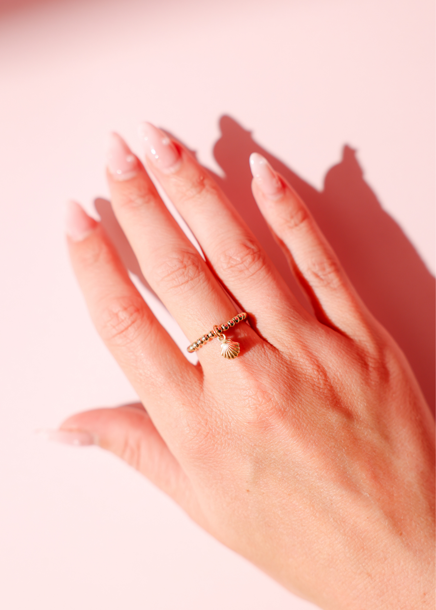 Mini Shell Charm Ring