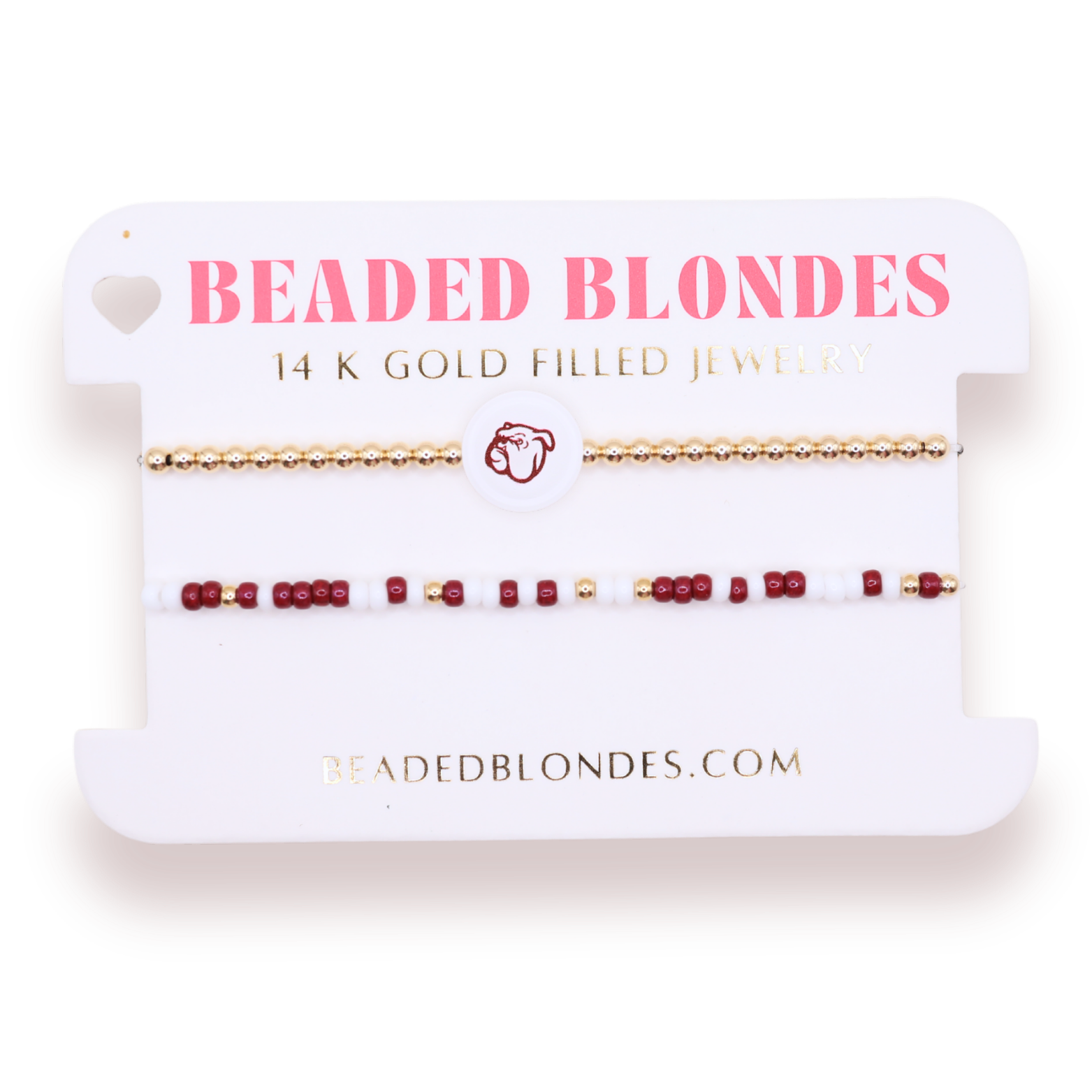 Miss State/ Bulldogs + Sprinkle Bracelet Stack of 2