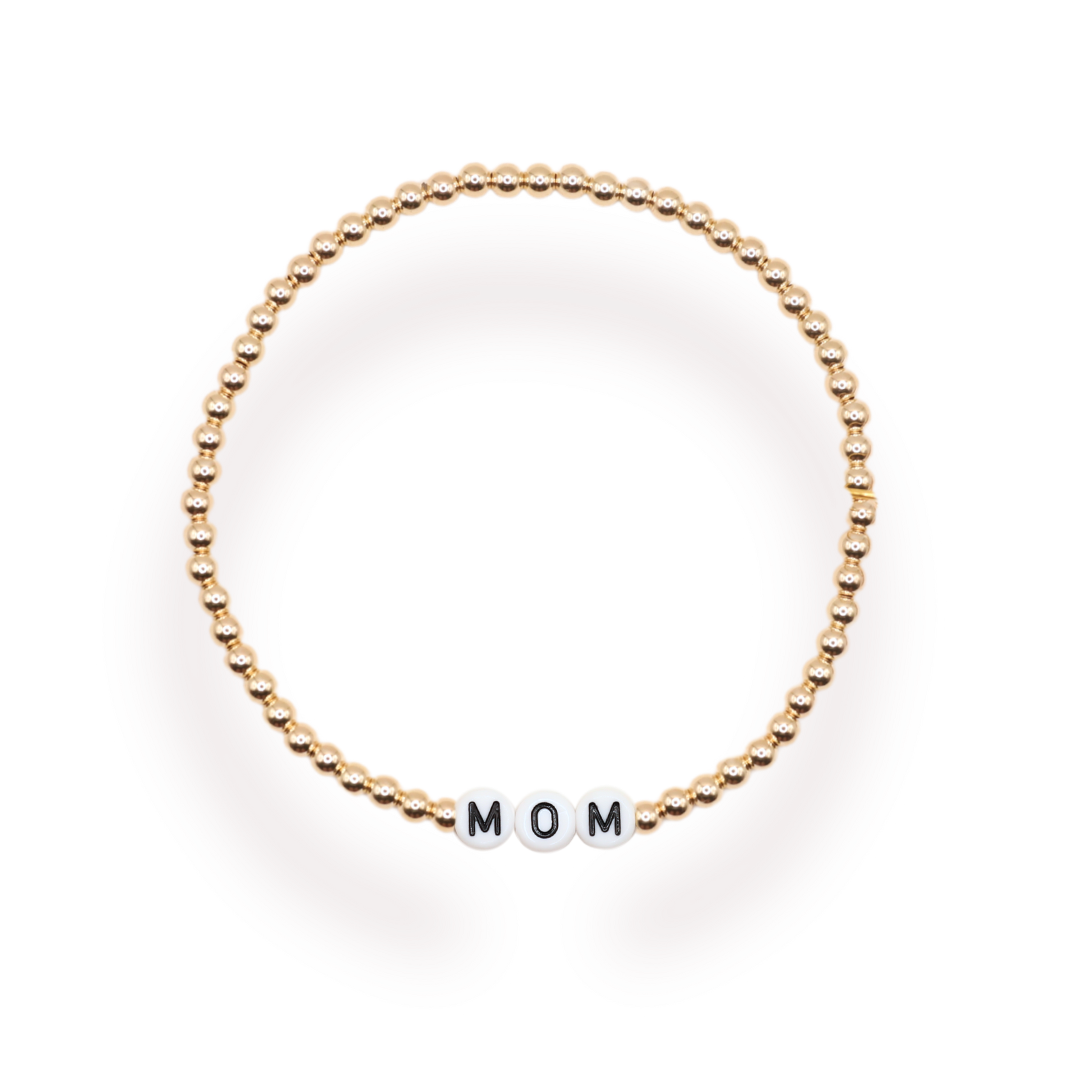 Custom Black Letter Bracelet