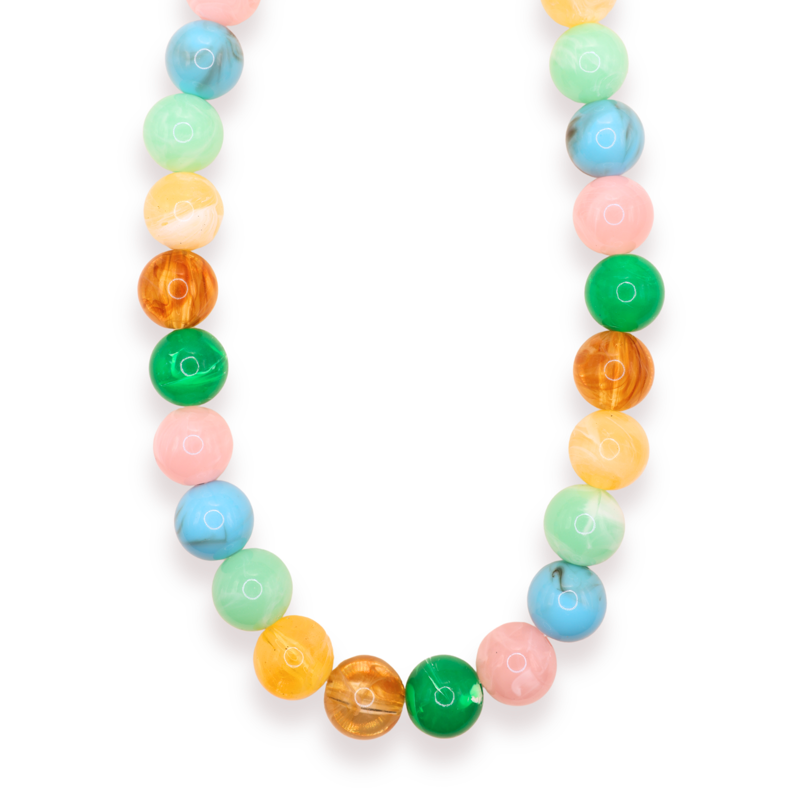 Pastel Multicolor Gumball Necklace