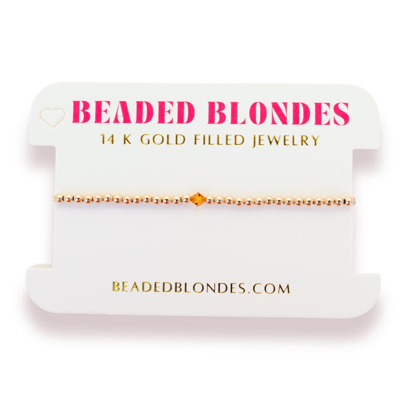November Topaz Birthstone Bracelet