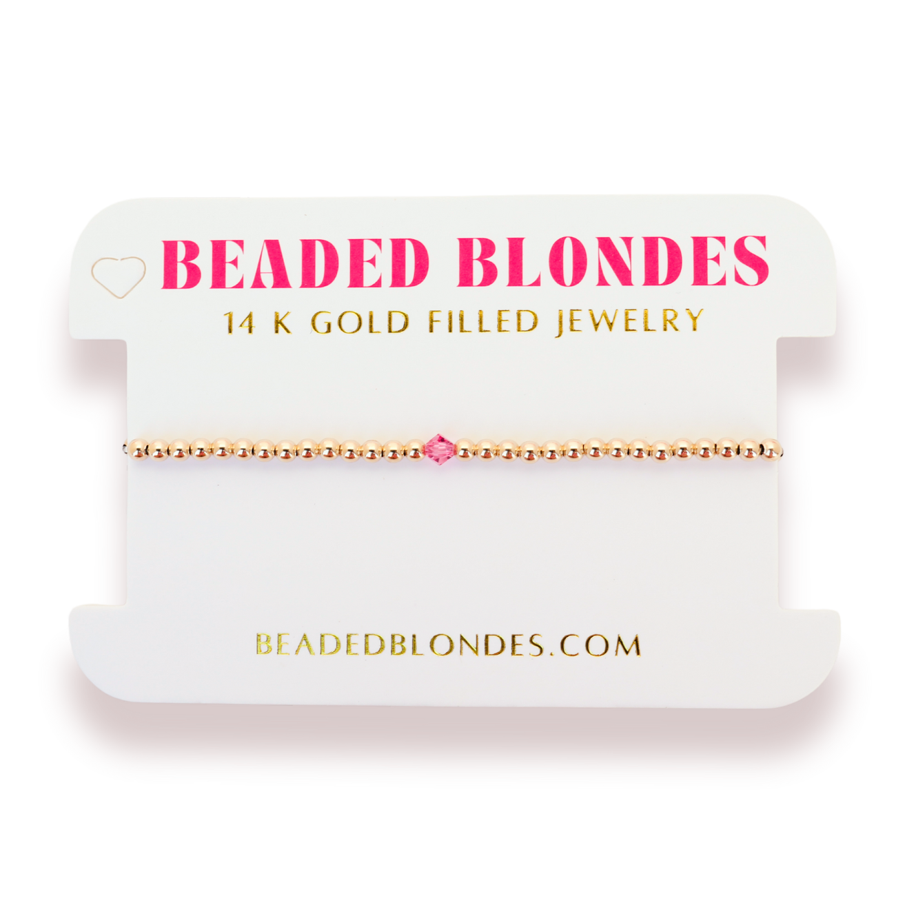 October Rose Birthstone Bracelet