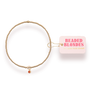 Orange Crystal Charm Bracelet