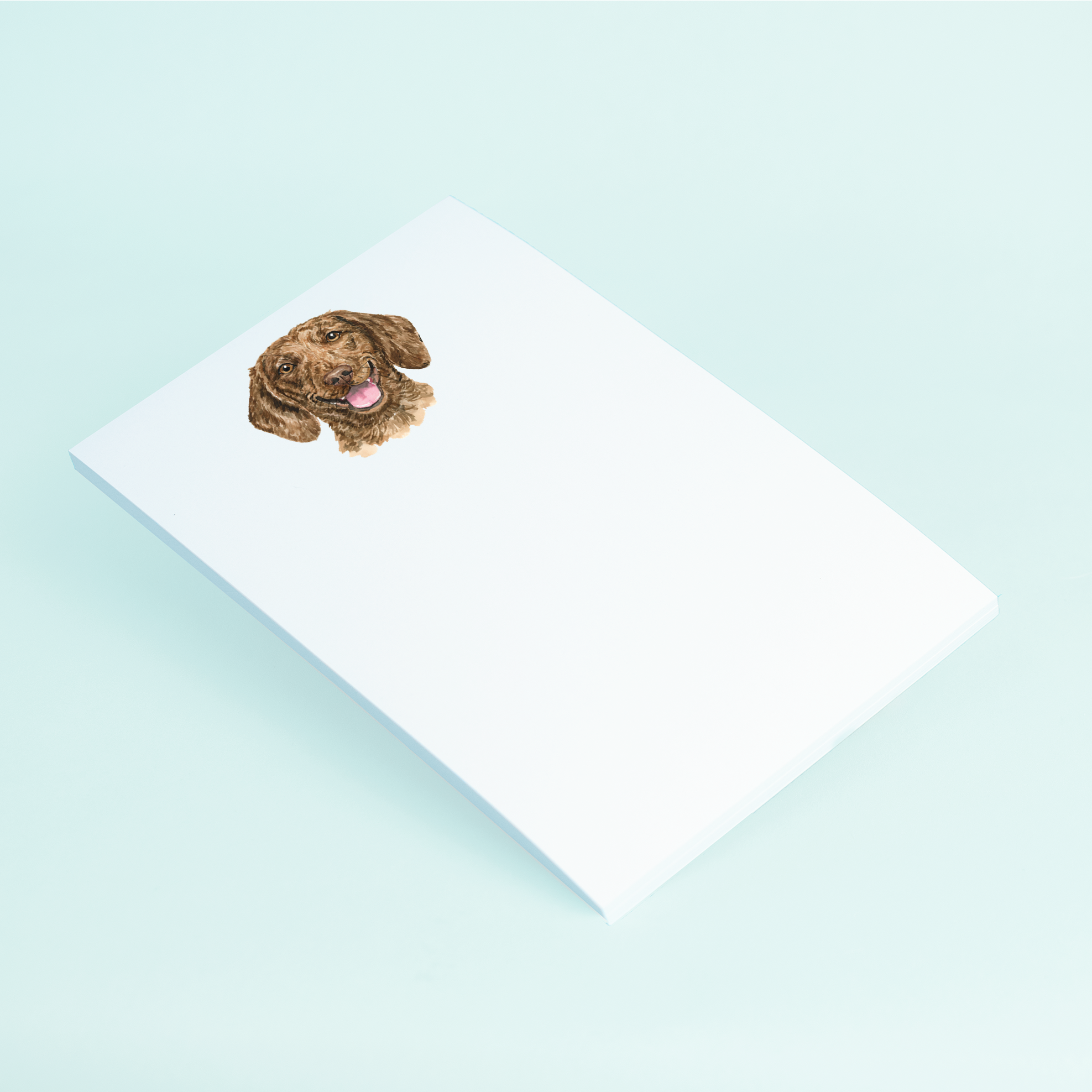 Brown Dachshund Portrait Notepad