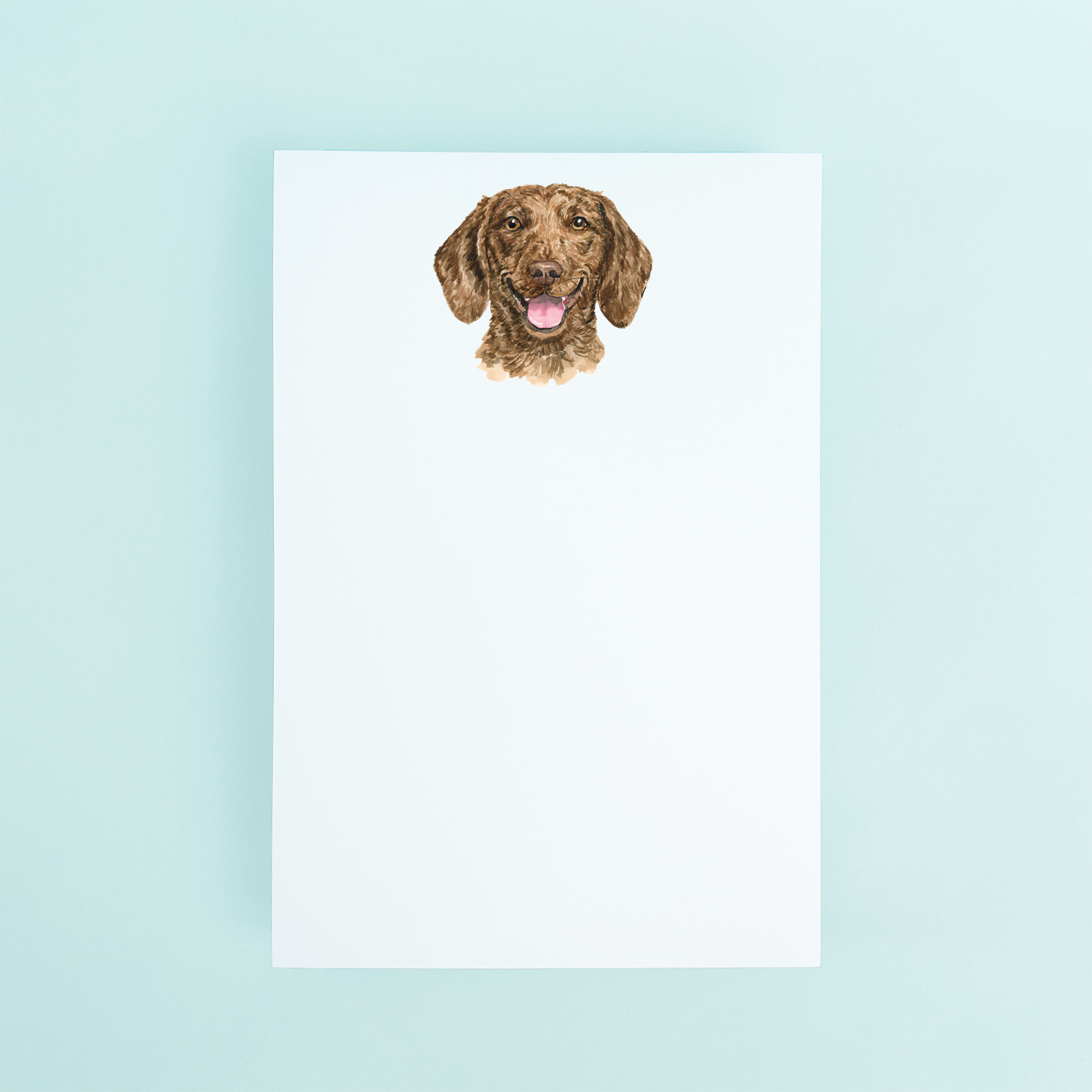 Brown Dachshund Portrait Notepad