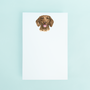 Brown Dachshund Portrait Notepad