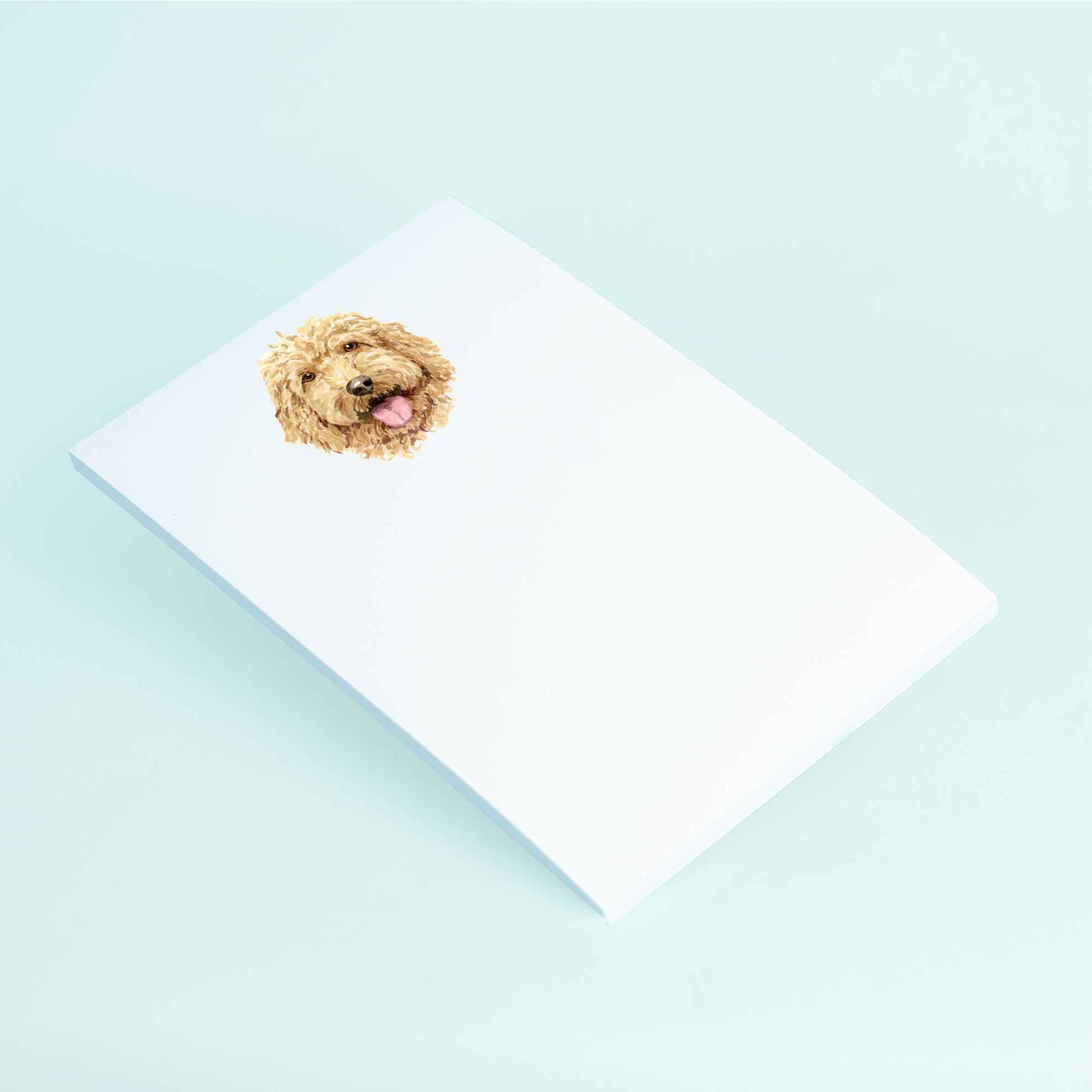 Golden Doodle Portrait Notepad