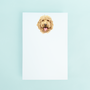 Golden Doodle Portrait Notepad