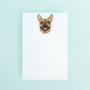 Brown French Bulldog Portrait Notepad