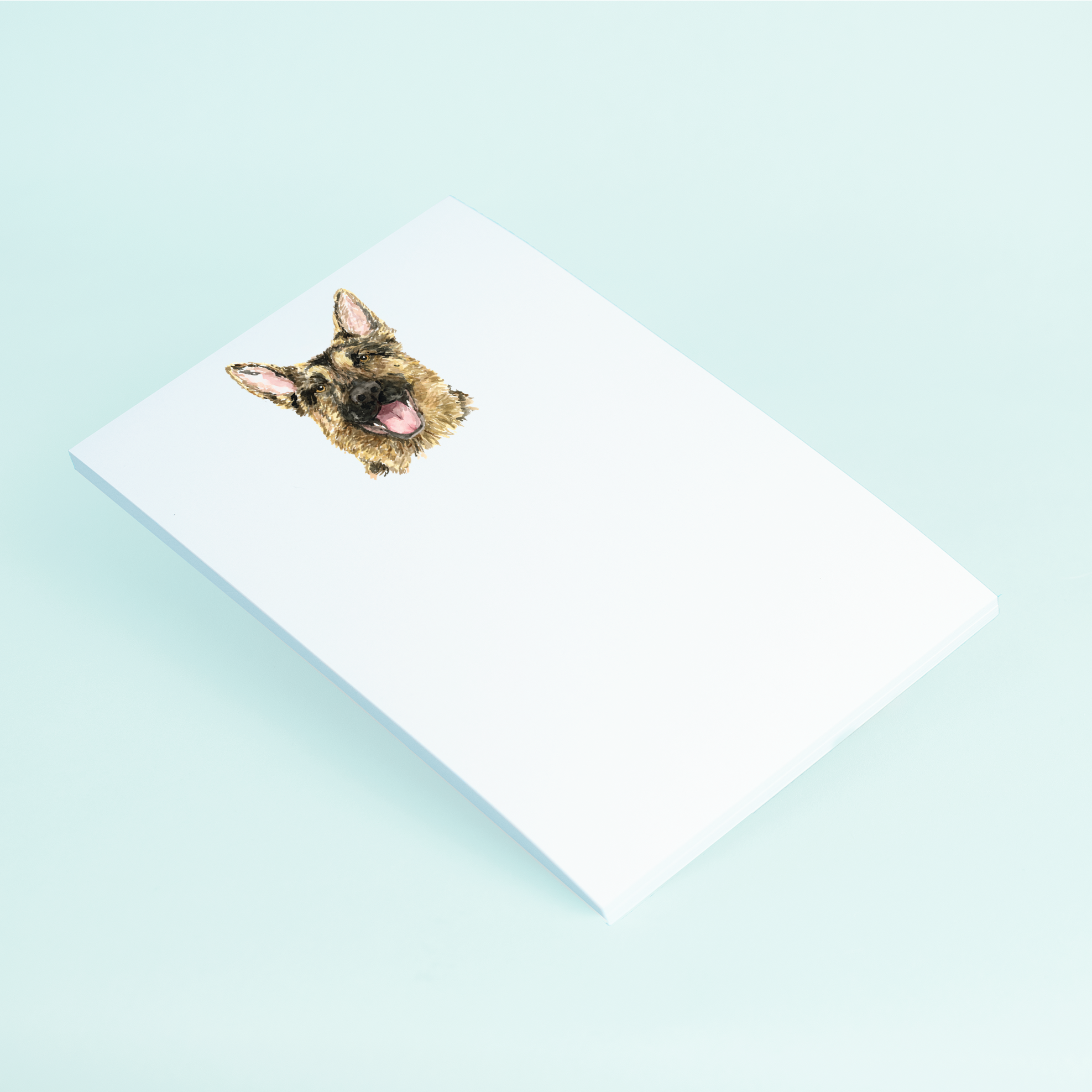 German Shepard Portrait Notepad