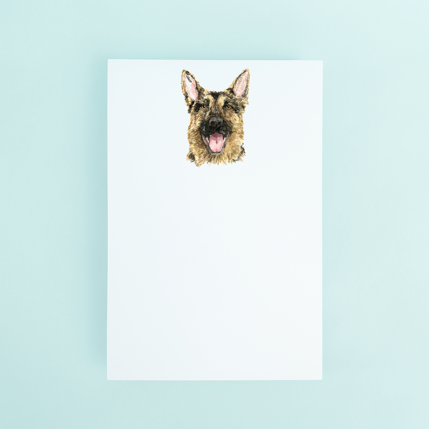 German Shepard Portrait Notepad