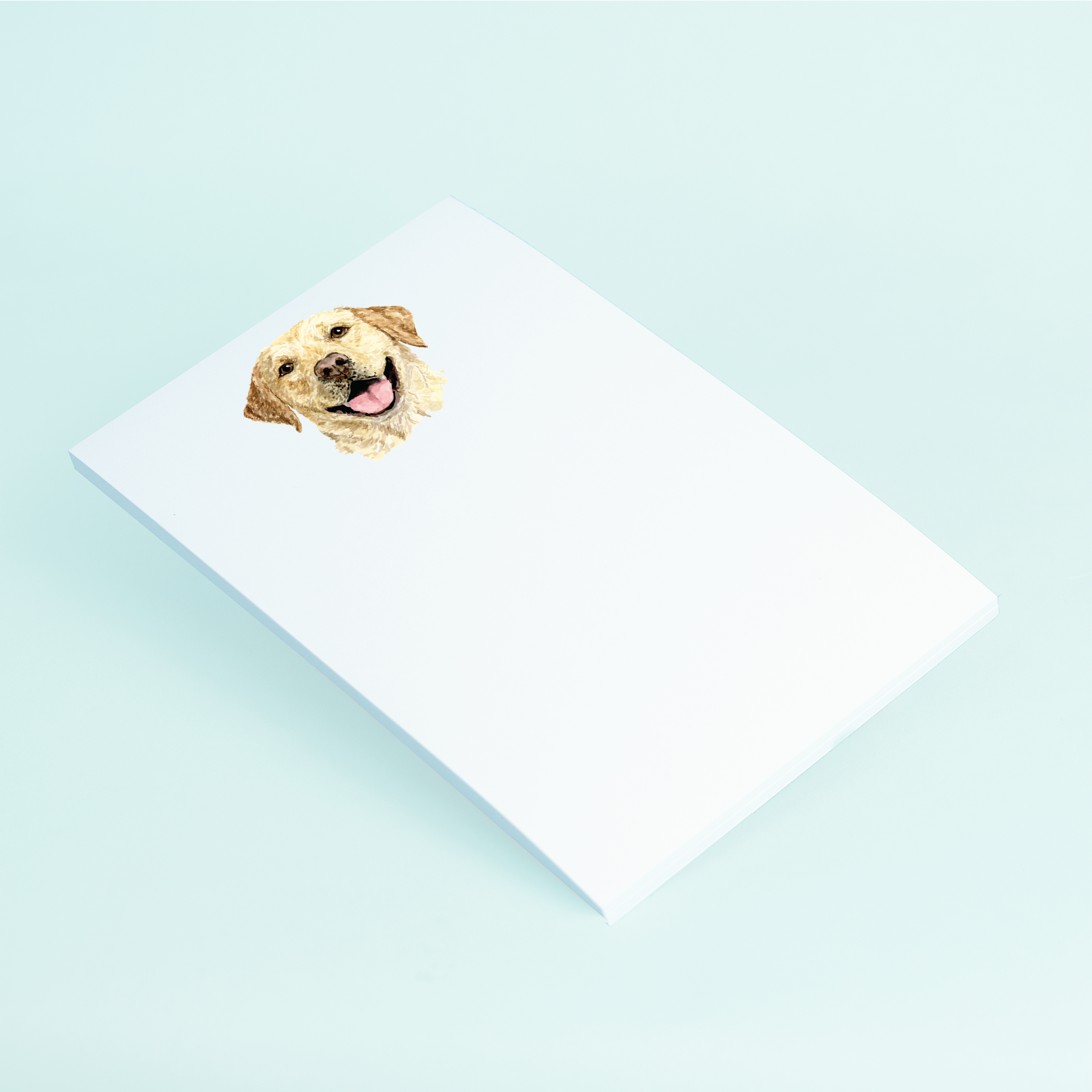 Yellow Lab Portrait Notepad