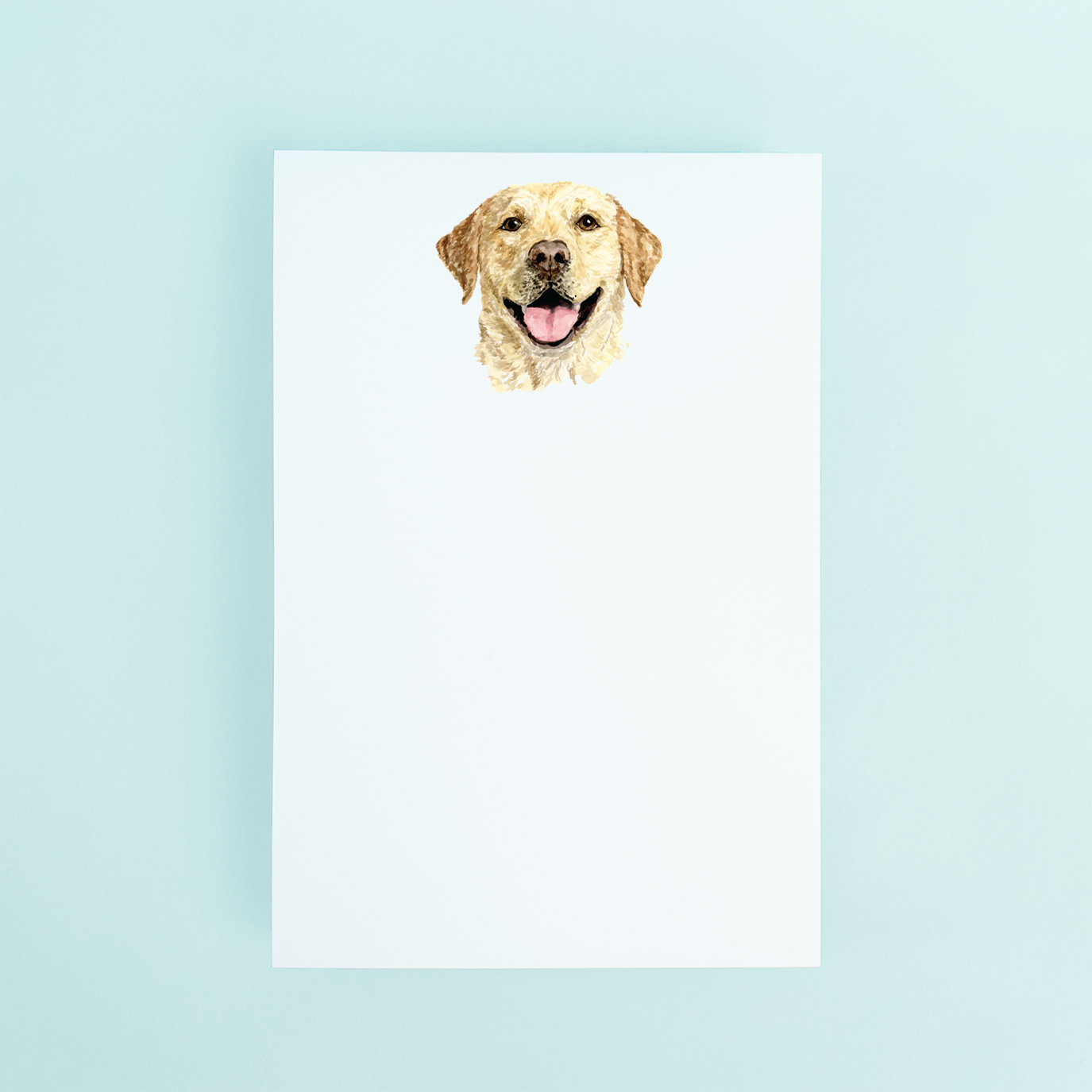 Yellow Lab Portrait Notepad