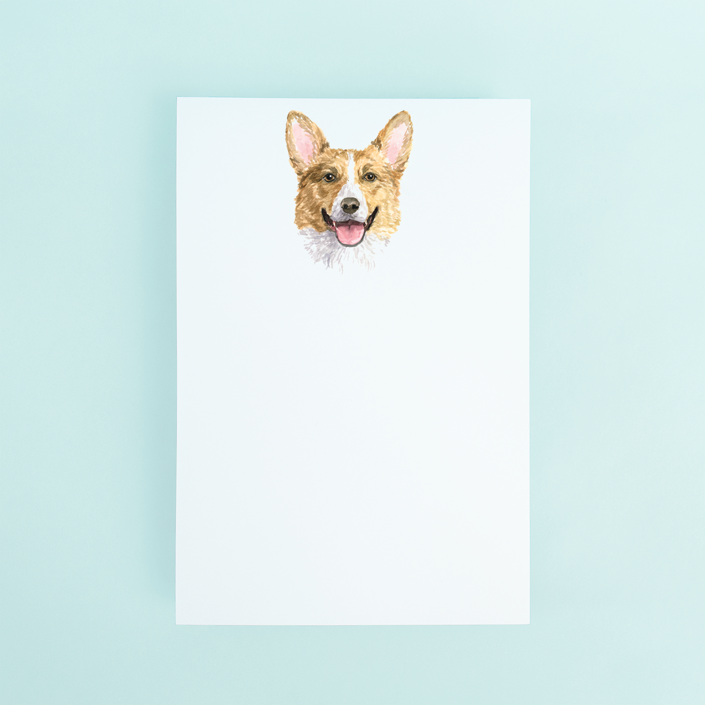 Corgi Portrait Notepad