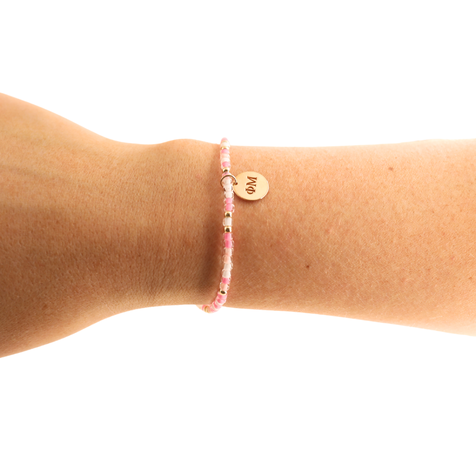 Phi Mu Sprinkle Charm Bracelet