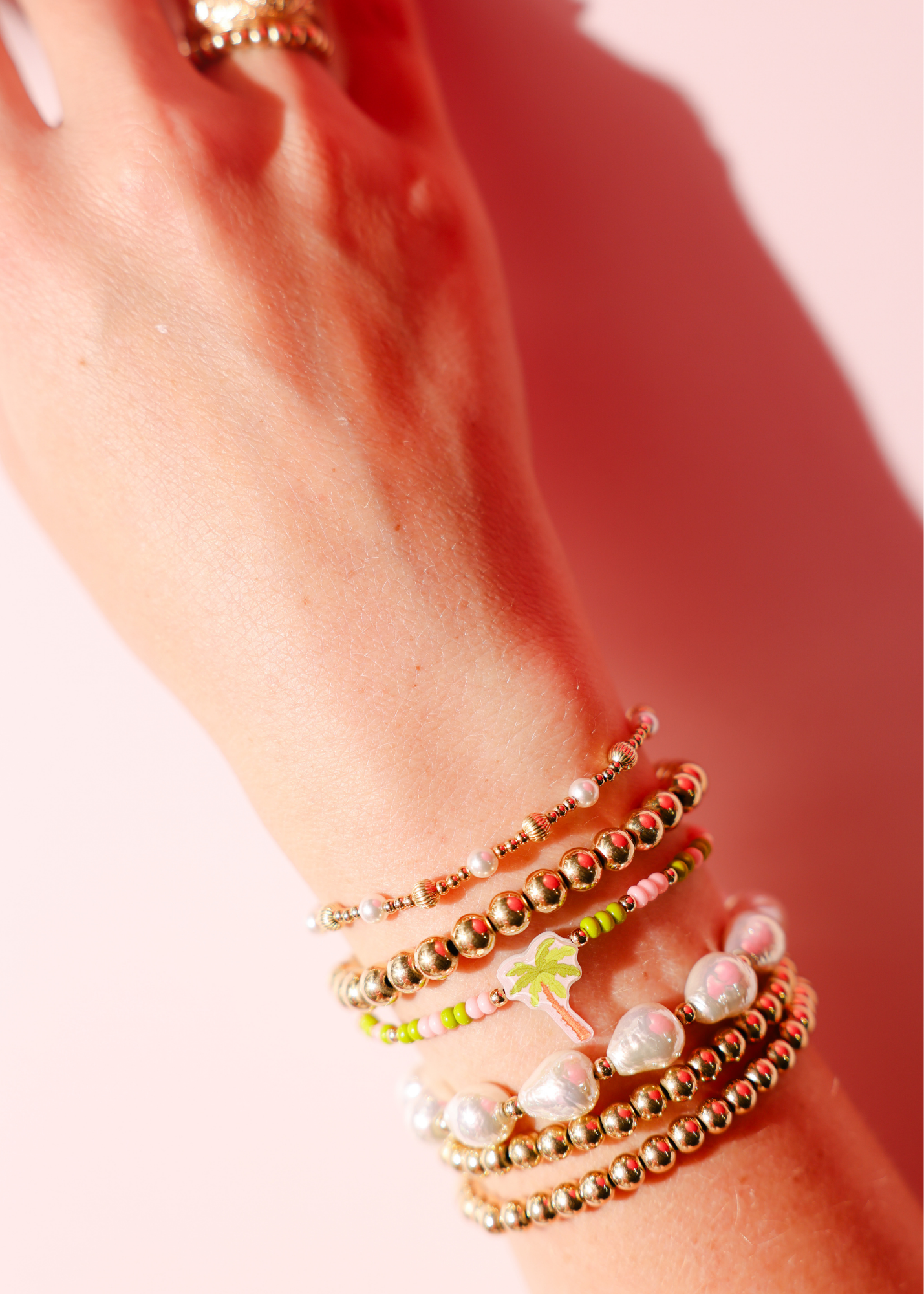 Palm Tree Bracelet on Color