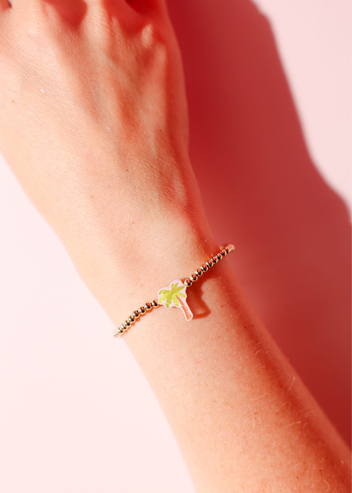 Palm Tree Bracelet on Gold