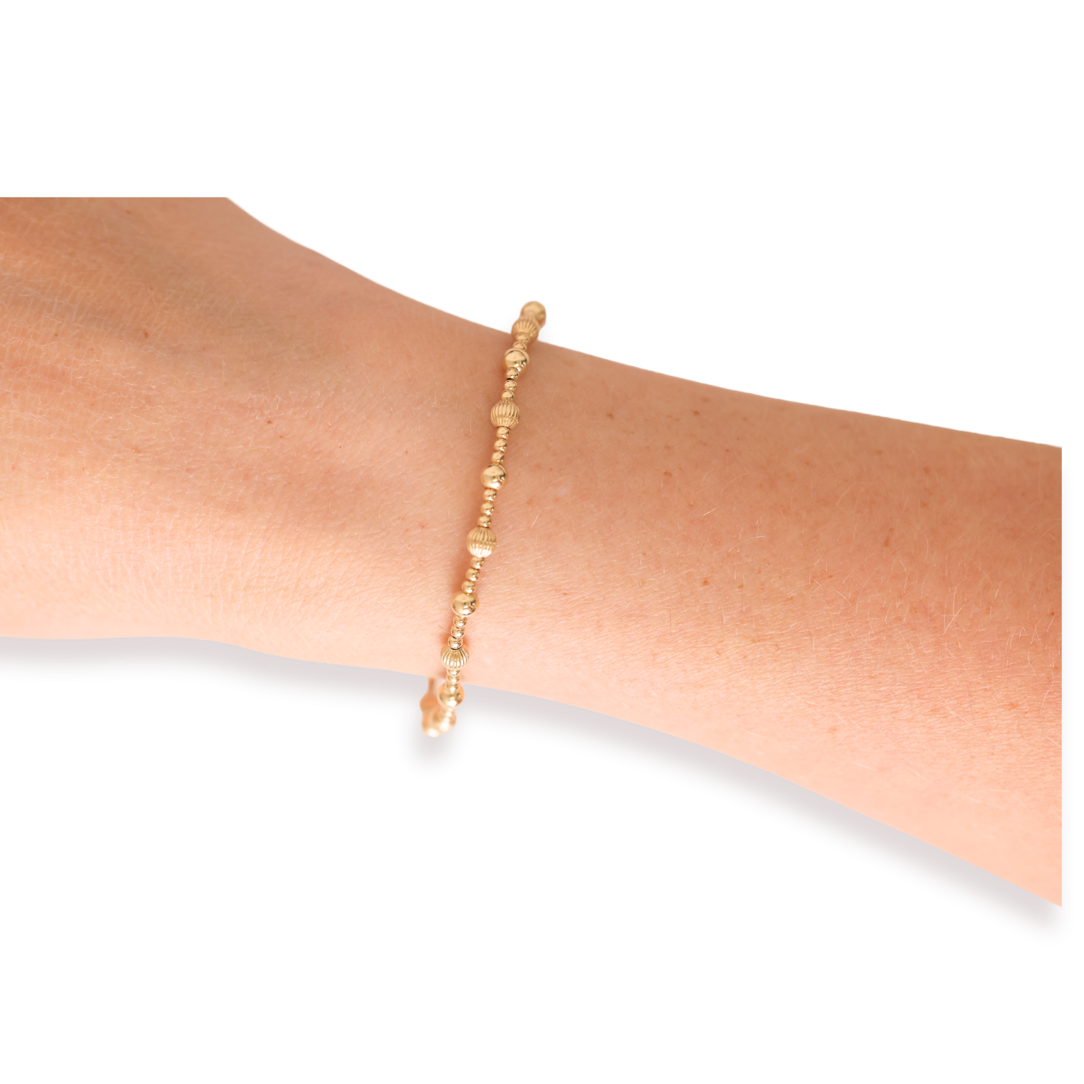 Palmer Fluted Bracelet in Gold
