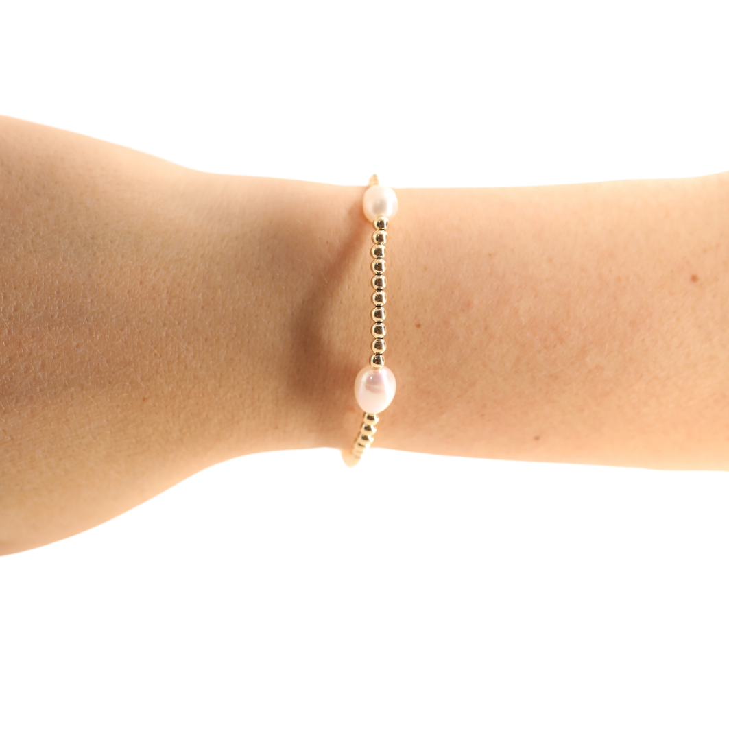 Pearl Poppi Bracelet in Gold