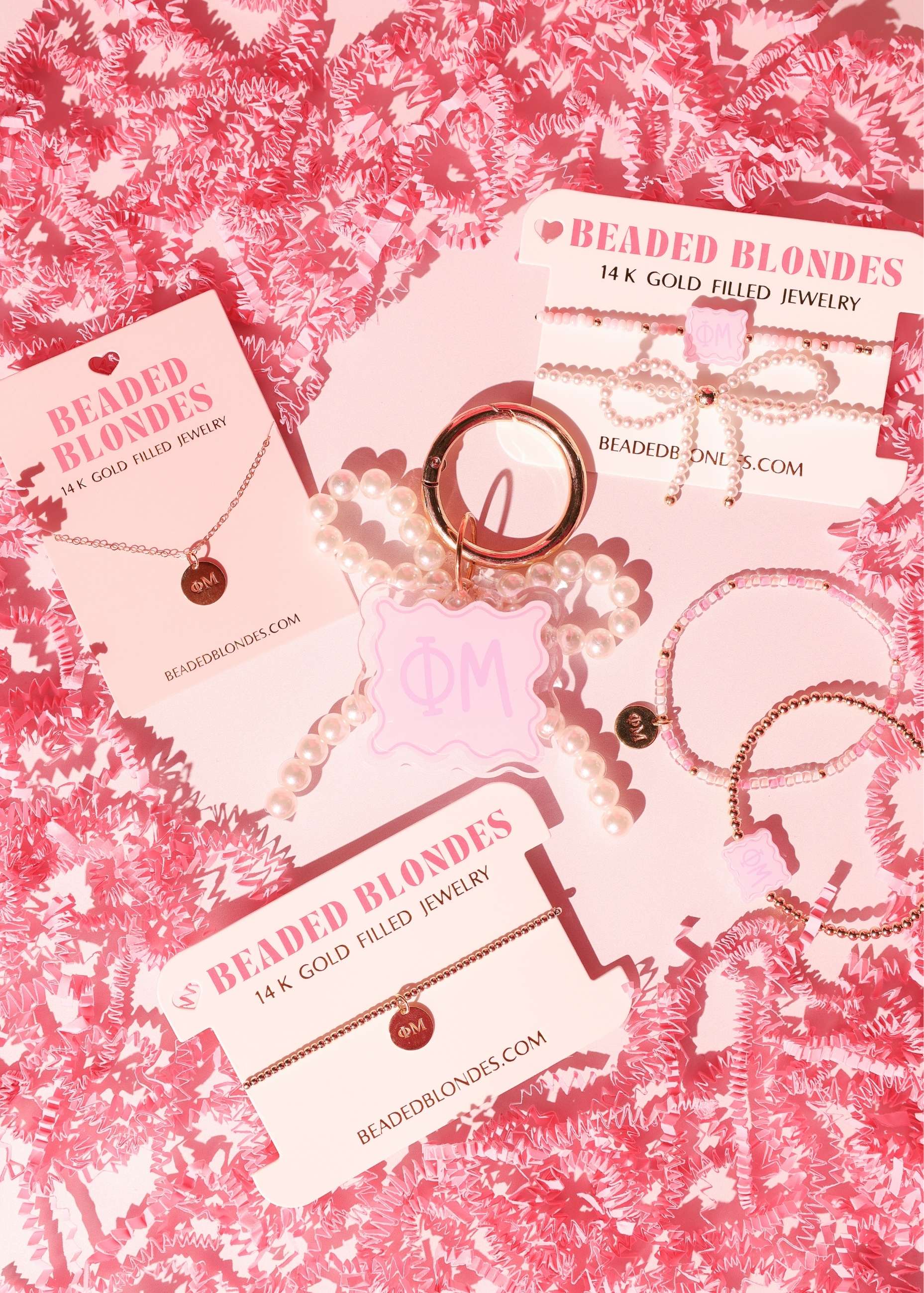 Phi Mu Charm Necklace