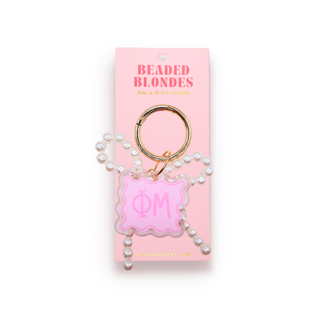Phi Mu Bag & Boot Charm