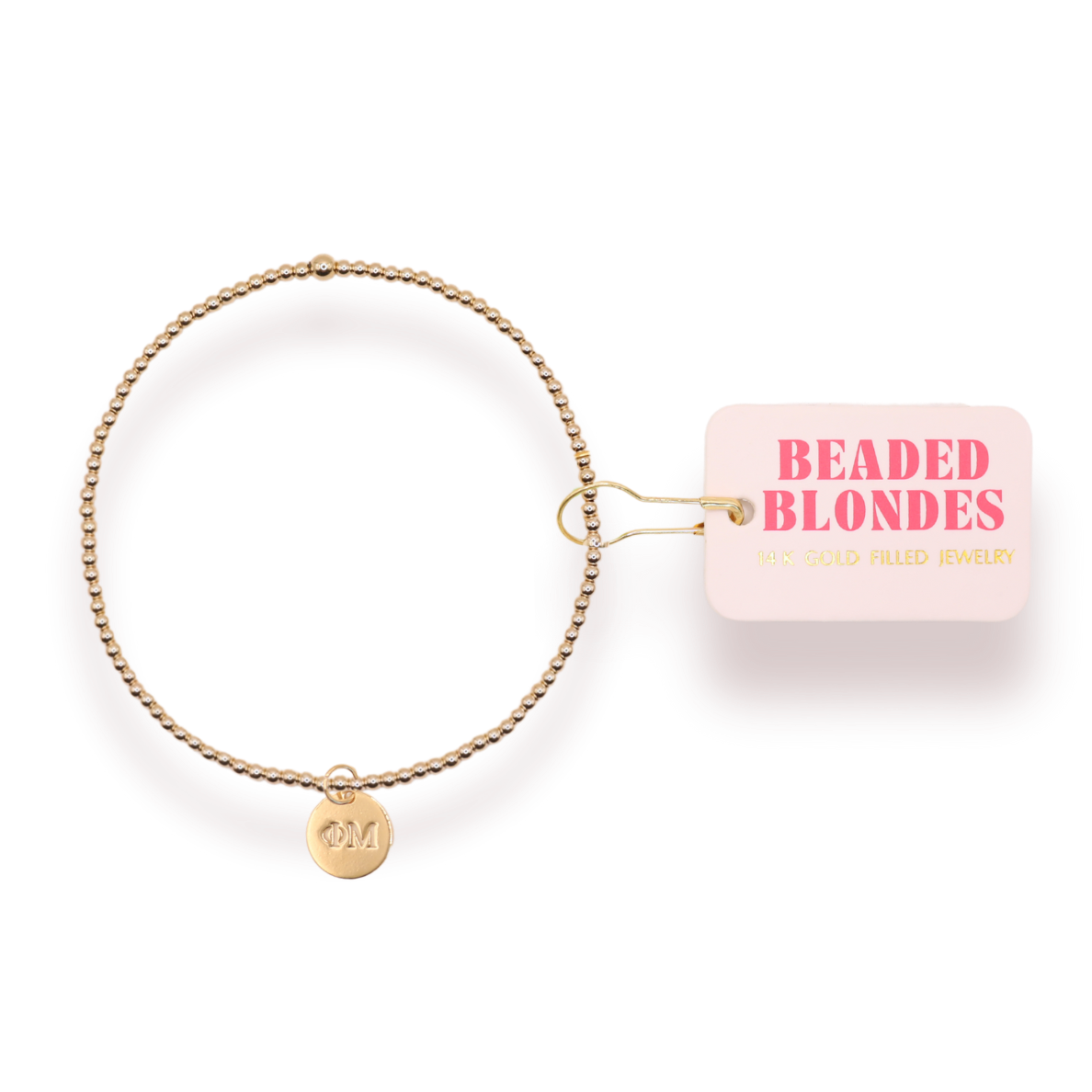 Phi Mu Charm Bracelet