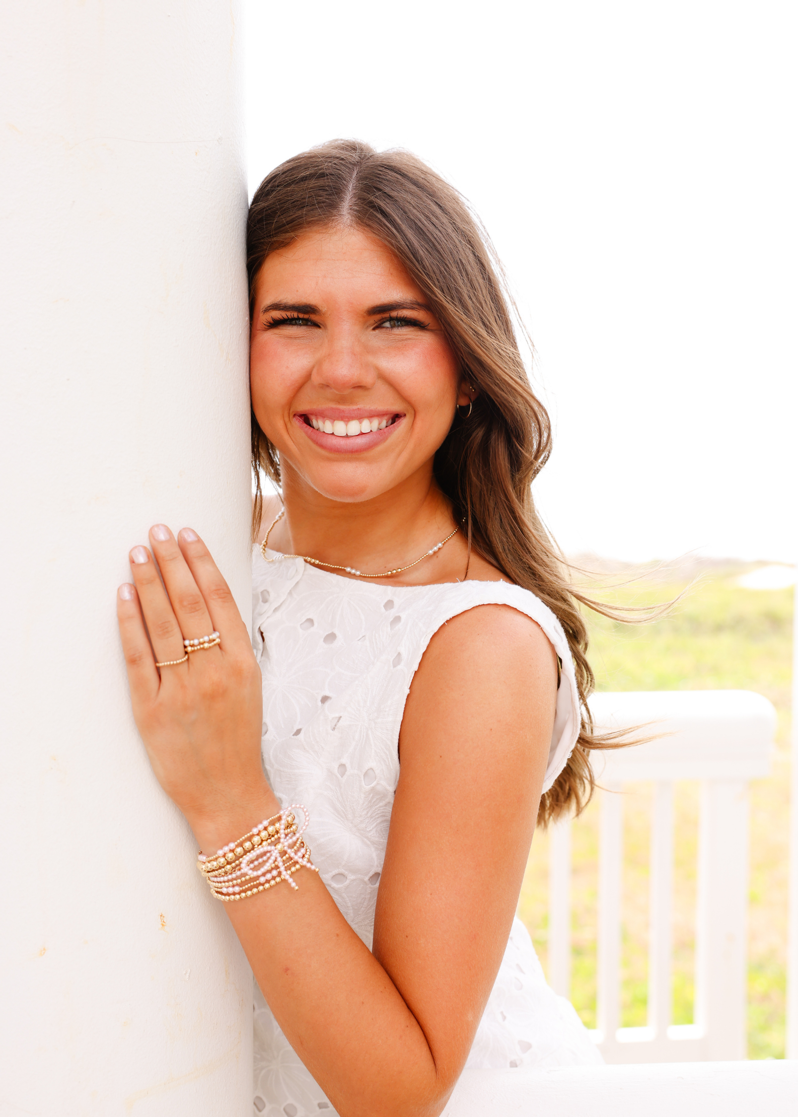 Pink ILY Bracelet in Gold