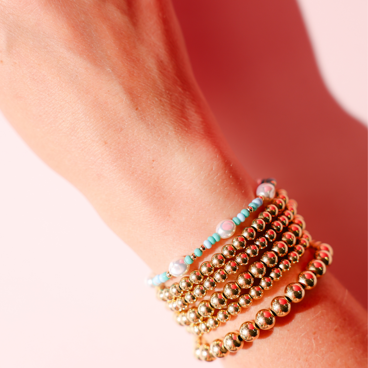 Poolside Sprinkle Pearl Bracelet