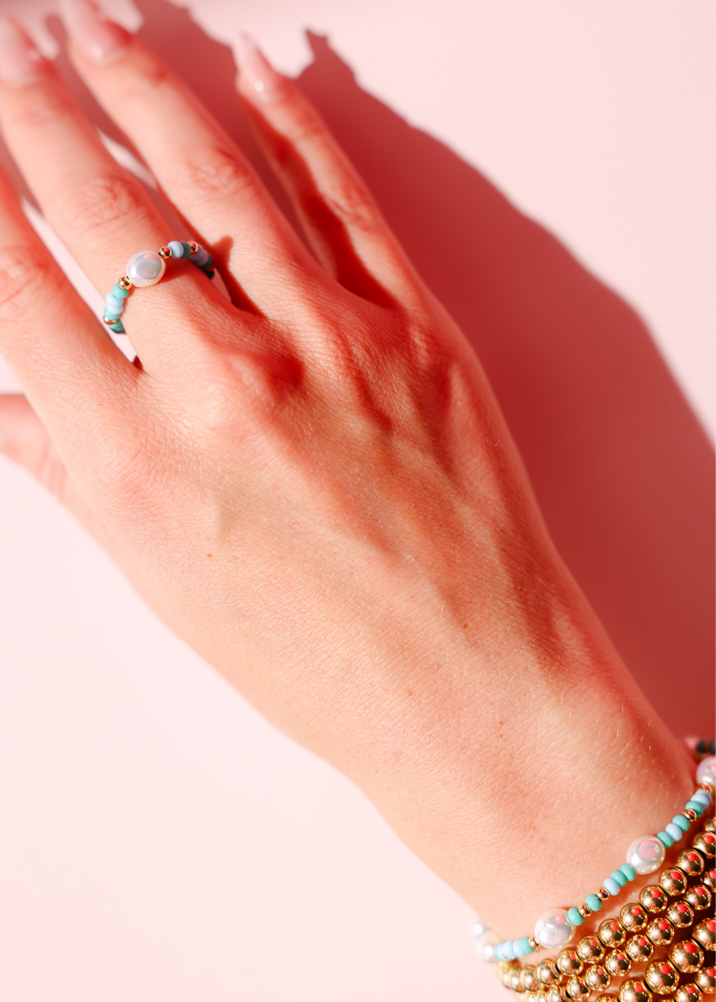 Poolside Sprinkle Pearl Ring