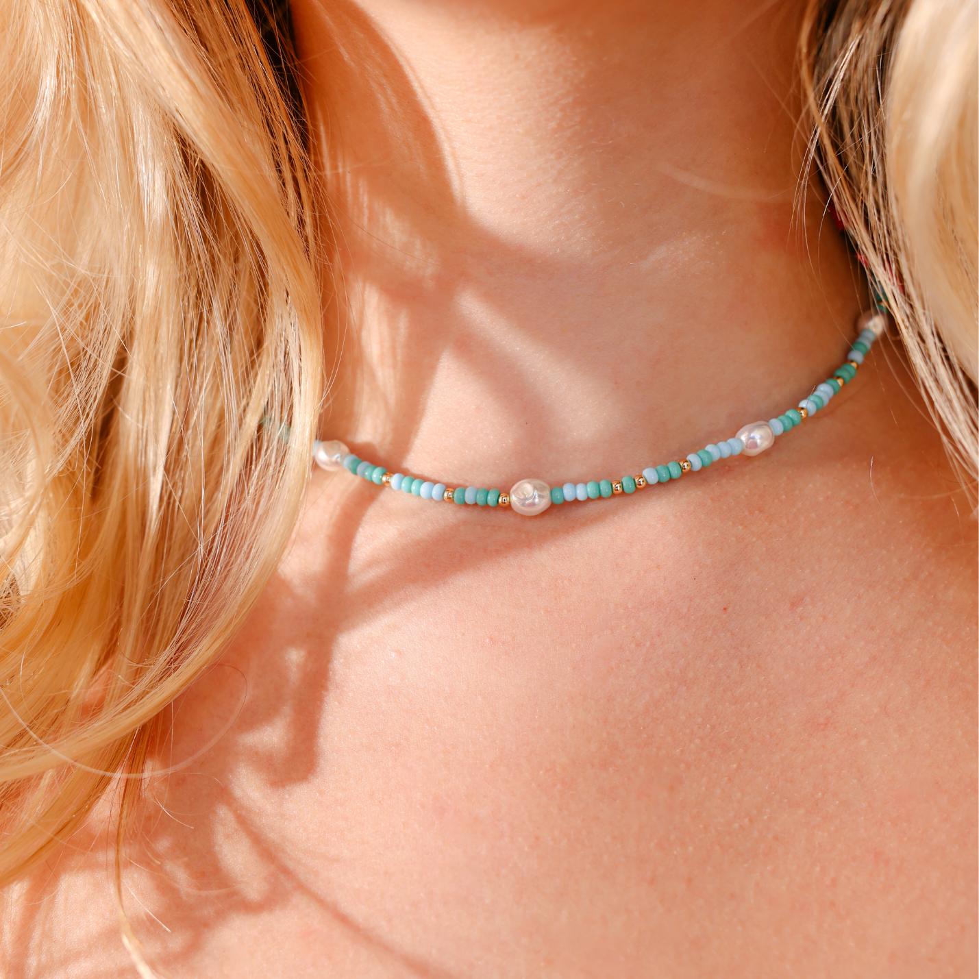 Poolside Sprinkle Pearl Necklace