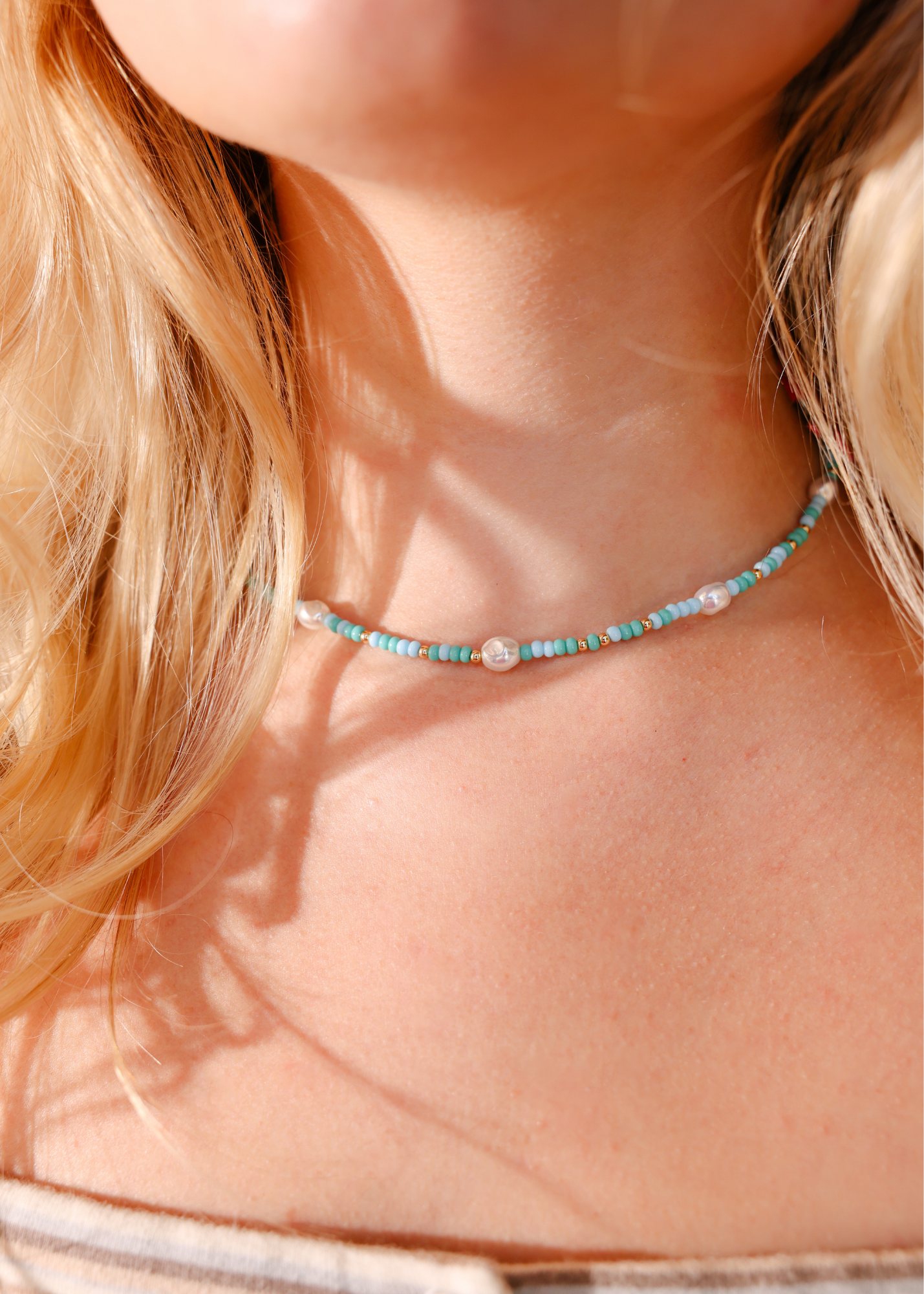Poolside Sprinkle Pearl Necklace