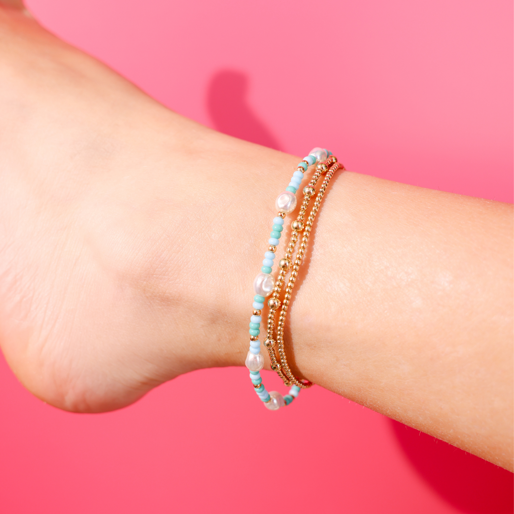 Poolside Sprinkle Pearl Anklet