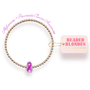 Purple Cancer Awareness Ribbon Bracelet